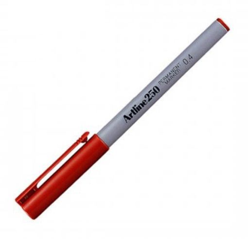 Picture of Artline Permanent Marker 250 Red (12/576)