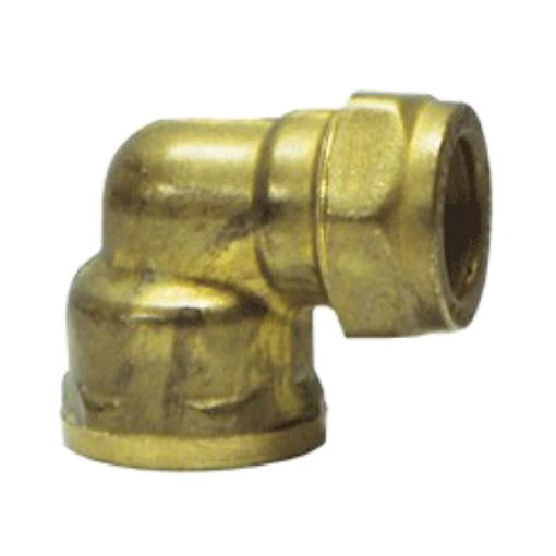 Picture of NIETZ BRASS COMPRESSION FEMALE ELBOW CXFI 15MMX1/2IN