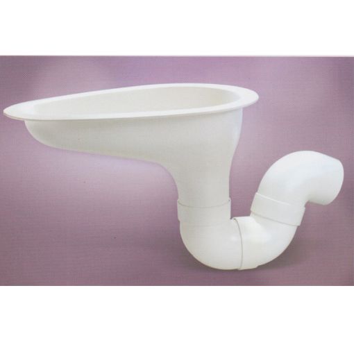 Picture of TECHPLAS LATRINE BOWL C/W 3PCS 3IN ELBOW WHITE OTP-5121