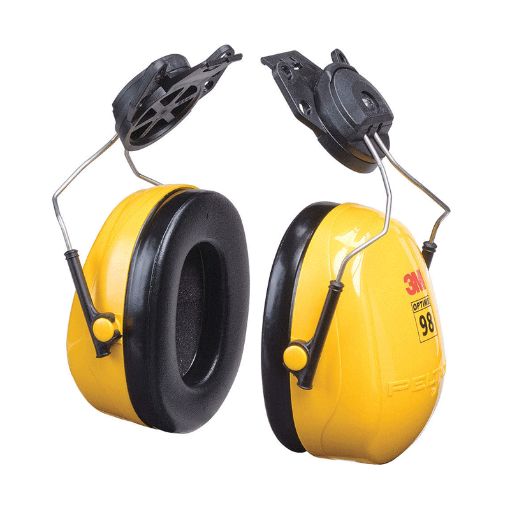 Picture of (REMOVE) 3M NRR23 HELMET ATTACHED YELLOW EARMUFF H9P3E