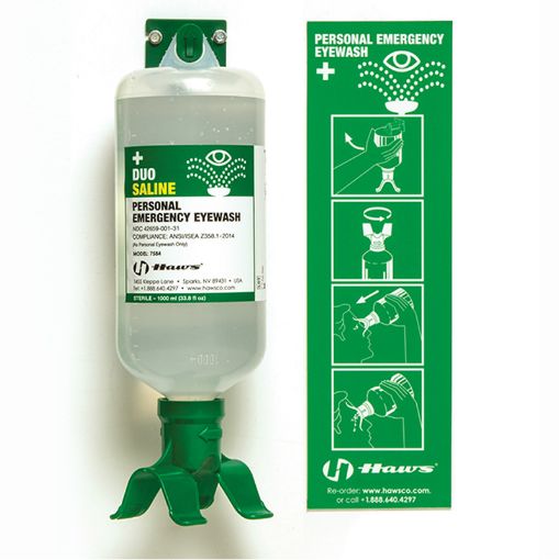 图片 Haws 7532C 1000Ml Double Wall Mounted Eyewash Station