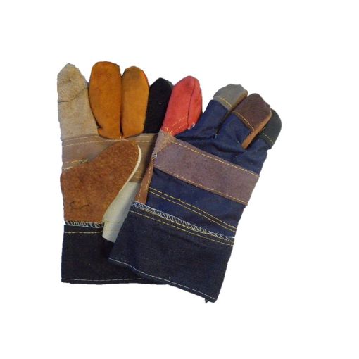 Picture of Semi Leather Glove (Mix Colour)Hy 10-1/2 Inch 10/ Carton