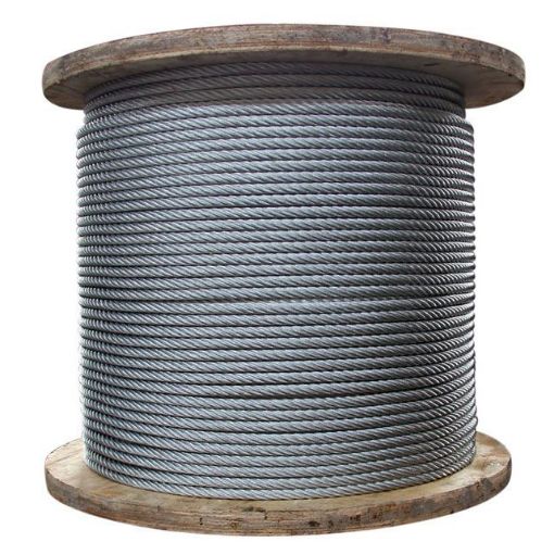 Picture of GALVANISED WIRE ROPE WITH FIBRE/PE CORE 5MM 6X7 FC