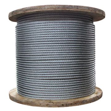 图片 GALVANISED WIRE ROPE WITH FIBRE/PE CORE 5MM 6X7 FC