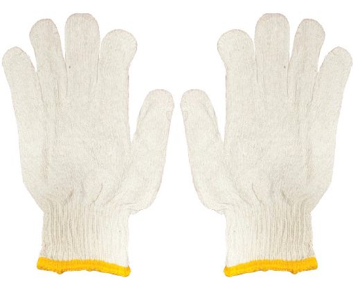 图片 NIETZ WHITE KNITTED COTTON GLOVES A105 480GM