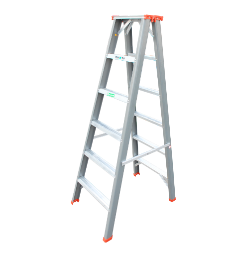 图片 NIETZ ALUMINIUM LADDER HEAVY DUTY DOUBLE SIDED 8 STEPS DSHD08