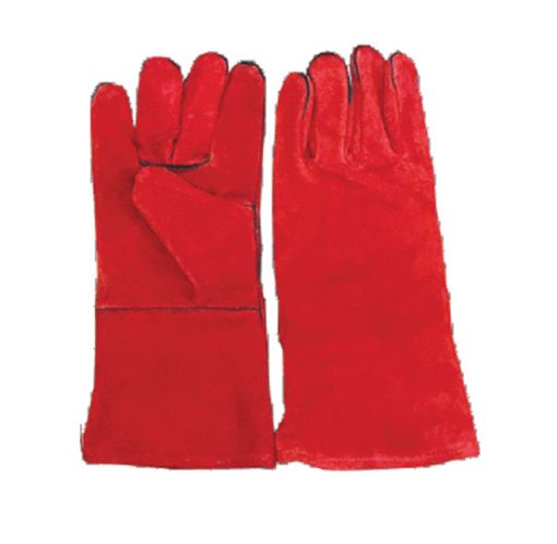 图片 NIETZ FULL LINED LEATHER GLOVES 14IN-HQR RED