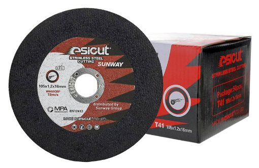 Picture of ESICUT THIN CUT STAINLESS STEEL-2FG (BLACK) 4INX1.2MM