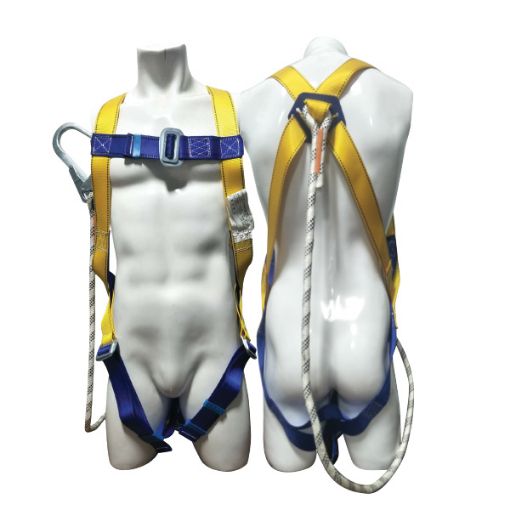 Picture of NIETZ BODY HARNESS WITH ABSORBER & DOUBLE LANYARD XL HOOK(NON SIRIM) 681215