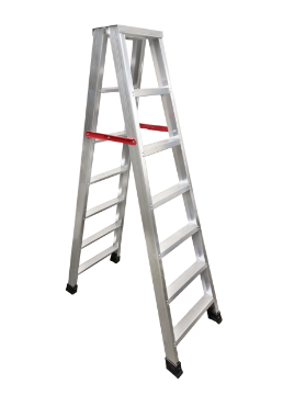 图片 NIETZ ALUMINIUM LADDER DOUBLE SIDED MEDIUM DUTY 8 STEPS