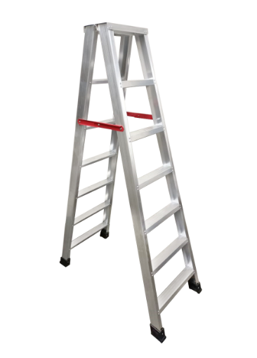 Picture of NIETZ ALUMINIUM LADDER DOUBLE SIDED MEDIUM DUTY 8 STEPS