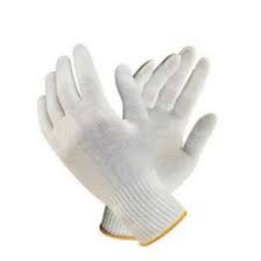 Picture of NIETZ WHITE KNITTED COTTON GLOVES B104 400GM