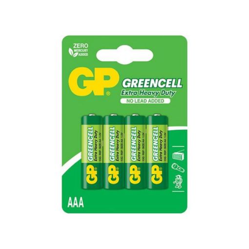 Picture of Gp Greencell Battery Aaa X 4 (16/Bx,96/ Carton)