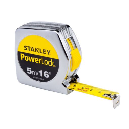 Picture of STANLEY POWERLOCK MEASURING TAPE 5M/16FT STHT33158-8