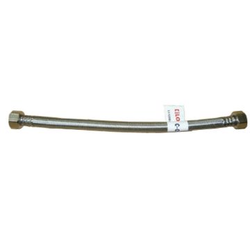 图片 NIETZ STAINLESS STEEL FLEXIBLE HOSE WITH BRASS NUTS 24IN C024