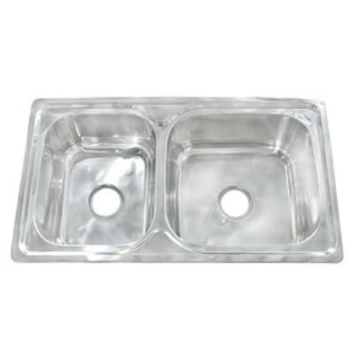 Picture of Celoni Sanix Stainless Steel 1Big & Sml Bowl Sink Ap9150C 910 X 500 X 220 X 0.8 Mm