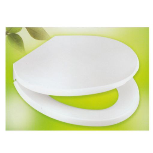 Picture of TECHPLAS SUPREME SOFT CLOSE HEAVY DUTY TOILET SEAT & COVER C/W BOX WHITE TSS-4126-SC