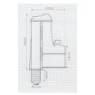 Picture of TECHPLAS (ROUND) PLASTIC SIPHON C/W 60MM BRASS [S] HOOK FAO-1015A