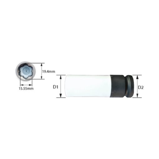 图片 NIETZ MB WHEEL NUT SOCKET 1/2IN M17