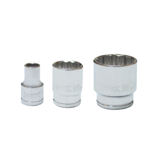 图片 NIETZ 1/2IN DRIVE CHROME SOCKET (12PT) 08MM