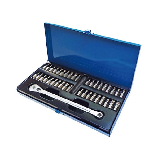 图片 Nietz 40 Pieces 10 Mm Snap-In Wrench Bit Set 5/ Carton