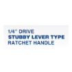 图片 Nietz Drive Stubby Lever Type Ratchet Handle  (72T) 1/4 Inch