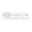Picture of Nietz Dr Round Head Rtcht Handle 3/8 Inch X 45T 25/50