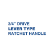 Picture of NIETZ 3/4IN DRIVE LEVER TYPE RATCHET HANDLE 24T
