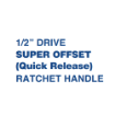 Picture of Nietz Drive Super Offset Ratchet Handle 72T 1/2 Inch 6/24