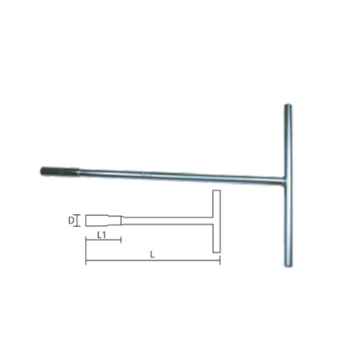 Picture of Nietz T-Handle Deep Socket Wrench (6 Pt) 8 Mm 50/ Carton