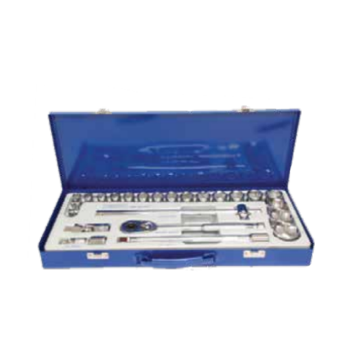 Picture of Nietz 24Pc 1/2 Inch Dr Socket Set Metal Box 6Pt 4/ Carton