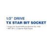 图片 NIETZ 1/2IN DRIVE TX STAR BIT SOCKET 55MM T20