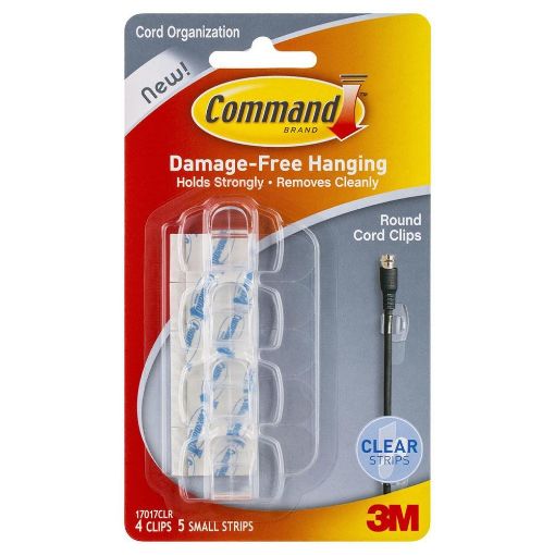 Picture of 3M COMMAND HOOK 17017 WIRE/CORD CLIP