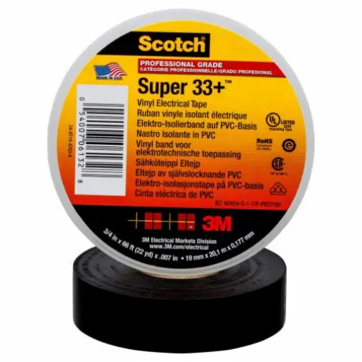 Picture of 3M Vinyl Electrical Tape-Super 33 19 Mm X 20M 100/ Carton