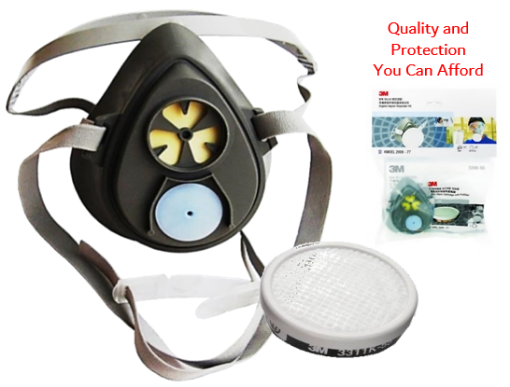 Picture of 3M SINGLE CARTRIDGE FACEPIECE 3200 M/L