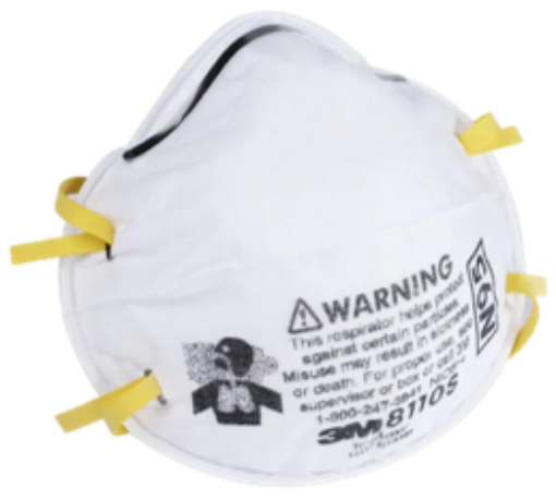 Picture of 3M N95 Dust Respirator 8110S (8Bx/ Carton)