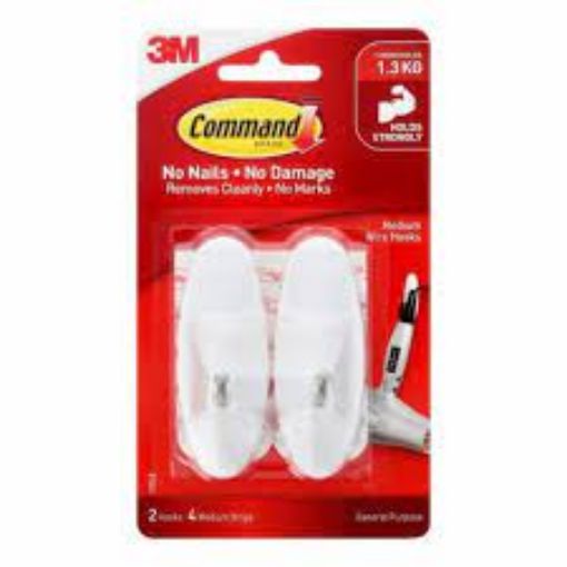 Picture of 3M 17068 Command Medium Wire Hook (24/ Carton)