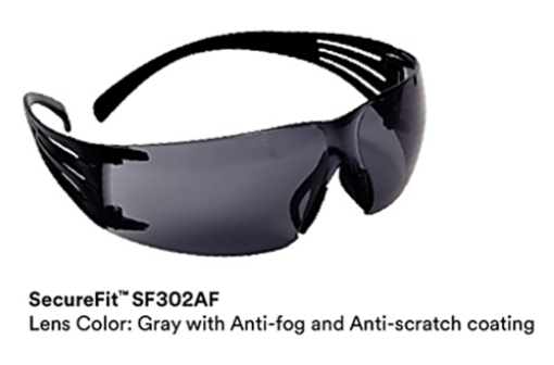 Picture of 3M PREMIUM GREY SECUREFIT ANTI-FOG SF302AF