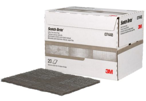 Picture of 3M 7448 Hp-Hp Ultra Fine Pad 6 X 9 Inch Ch  (1Bx'20 Pieces ,3Bx/ Carton)