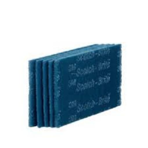 Picture of 3M Mighty Blue Hand Pad 6 Inch X 9 Inch Ch 50+10 Pc
