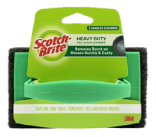 Picture of 3M SCOTCH BRITE GRILL&WOK SCRUB WITH HANDLE 7721