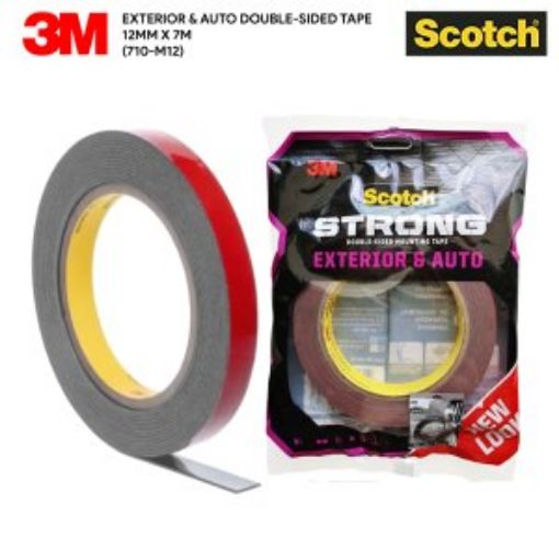 Picture of 3M 710-M12 SCOTCH DOUBLE-SIDED MOUNTING TAPE (12MMX7M)12/48