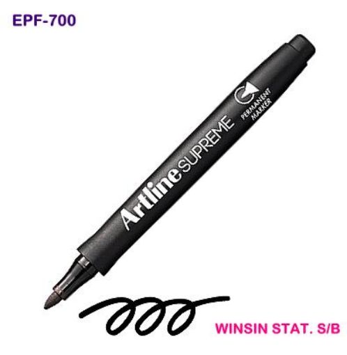 Picture of Artline Supreme Permanent Marker Epf700 Black (12/720)