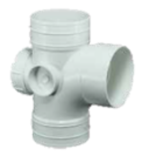 Picture of BBB UPVC EQUAL TEE/EQUAL SINGLE BRANCH WITH INSPECTION OPENING 50MM TIO050FU-BB