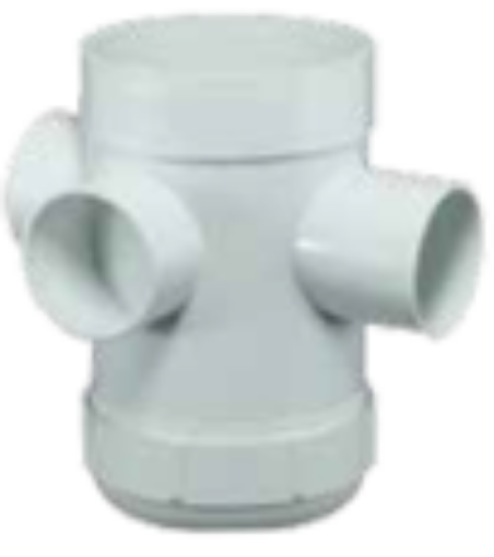 图片 BBB UPVC FLOOR GULLY WITH INSPECTION OPENING 100X50MM FGTIO100X050FU-BB