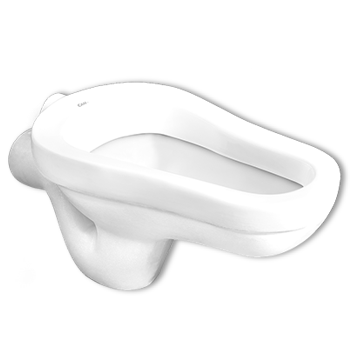 图片 CAN SQUATING PAN WITH P-TRAP C-203P WHITE