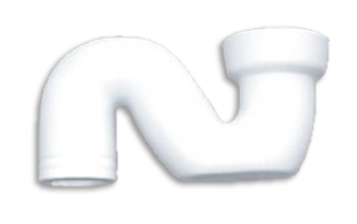 Picture of CAN S-TRAP LOOSE CERAMIC PIPE A-531S WHITE