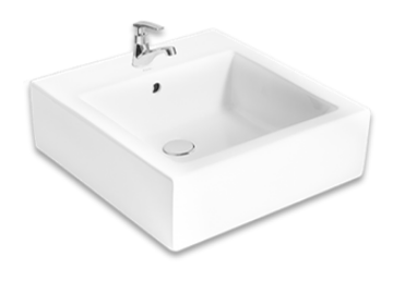 Picture of CAN TABLE TOP WASH BASIN (460X490X155MM) L-368 WHITE