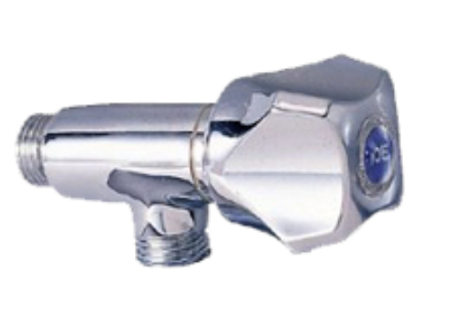 Picture of DOE RIGHT ANGLE STOP M & M WITH ARROWLINEABS HANDLE 1/2X1/2IN DE46