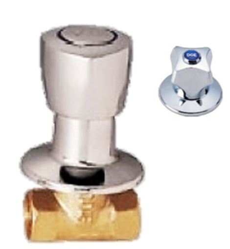 Picture of DOE BRASS STOPCOCK WITH ARROWLINECP ABS HANDLE 3/4IN DE60A